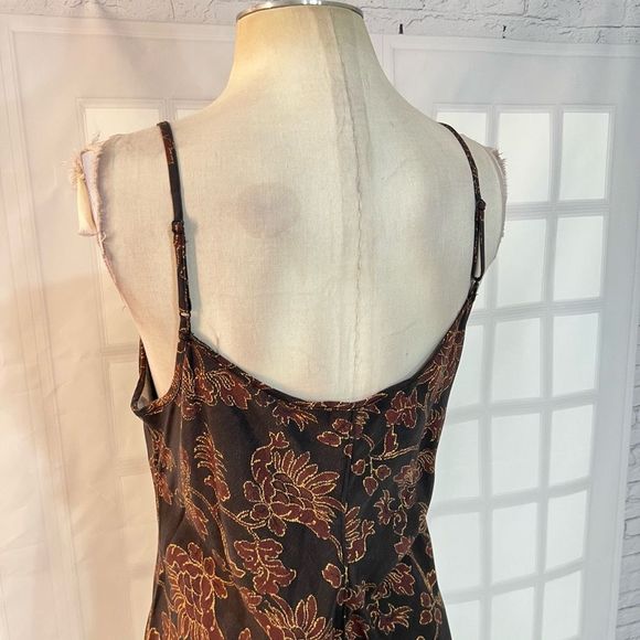 Peruvian connection brown mini floral attached wrap sundress size medium - Picture 7 of 11